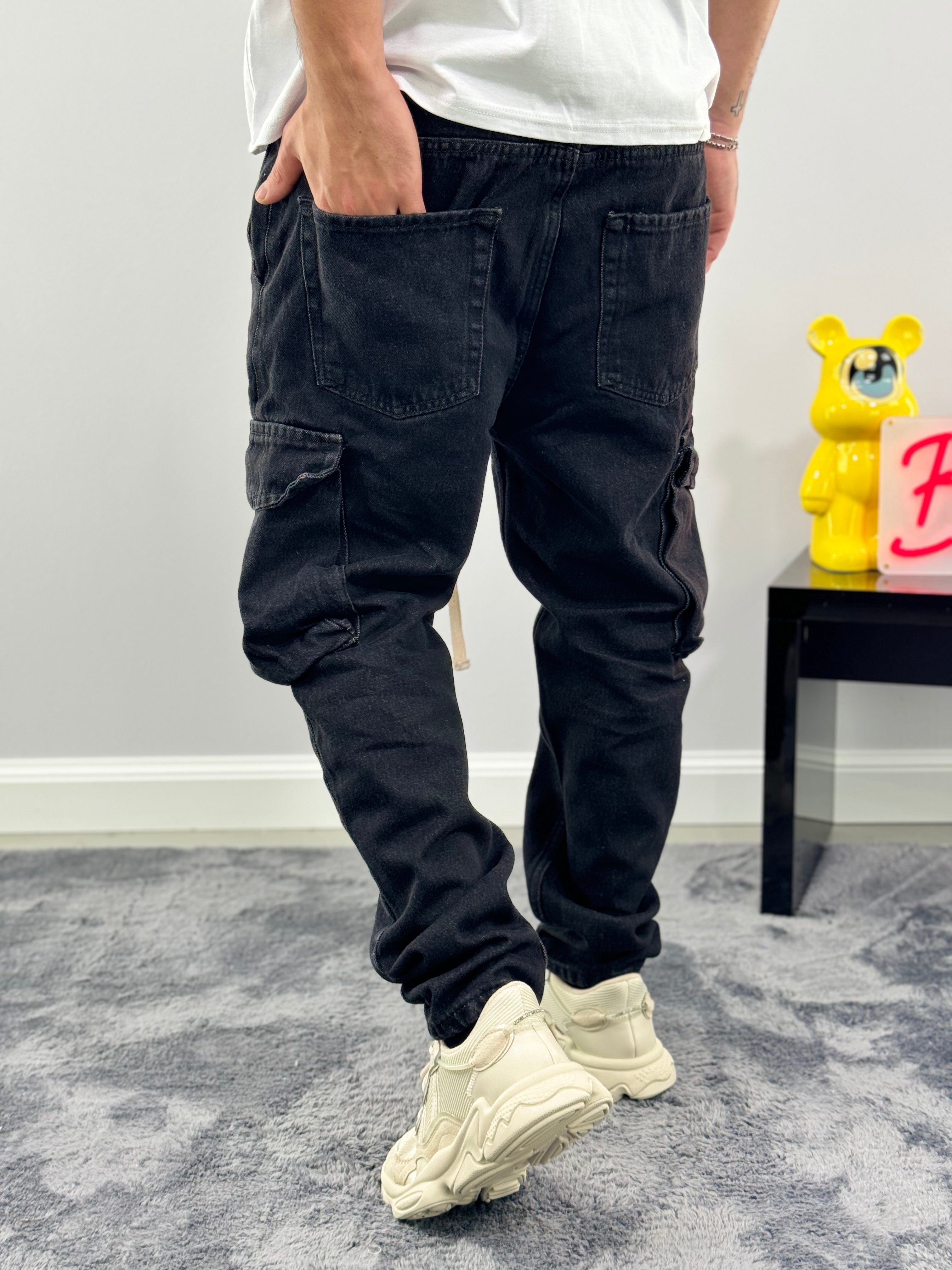 Collection of Cargo Denim Black in a gallery layout